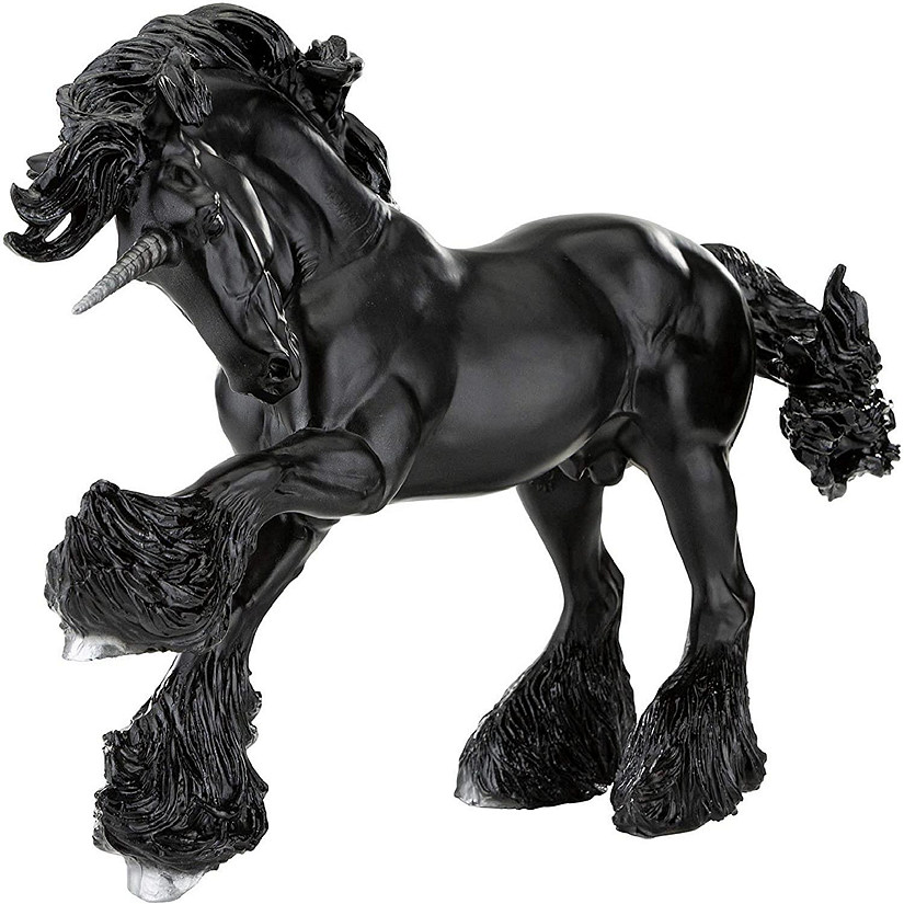 Breyer Traditional 1:9 Scale Model Horse  Obsidian Unicorn Stallion Image