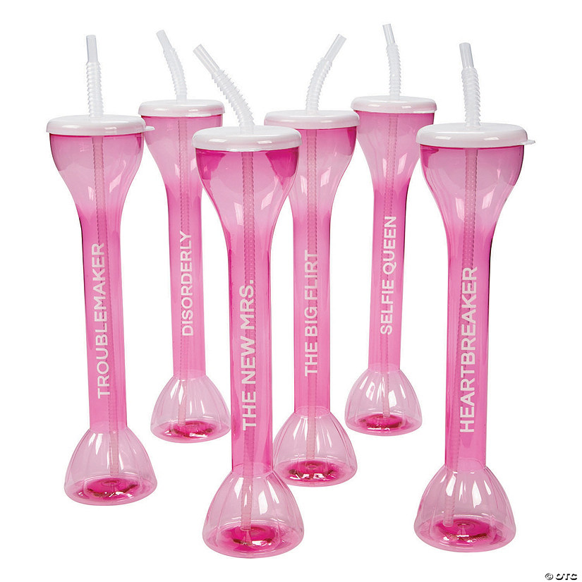 Bridal Party Plastic Yard Glasses 6 Ct. Oriental Trading