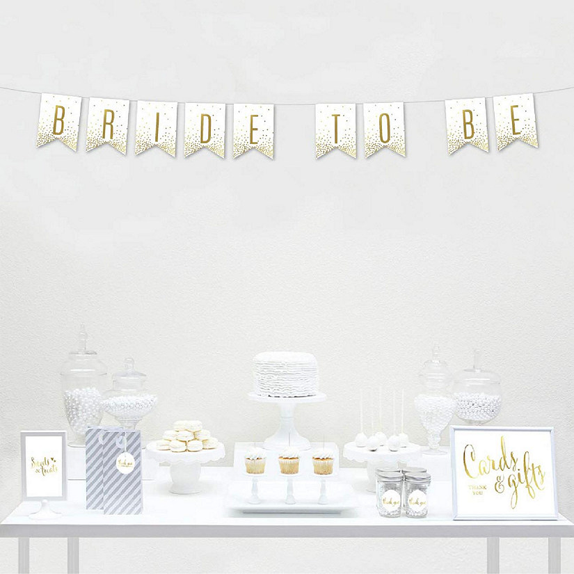 Bride to Be Gold Confetti 6ft Image