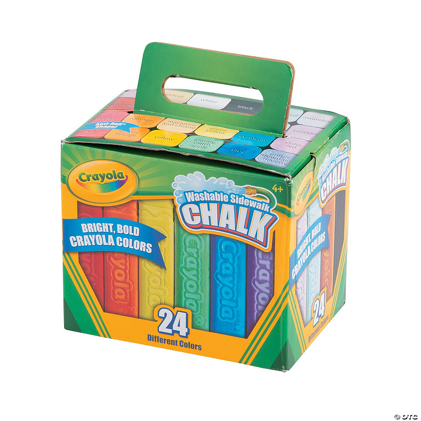 Bright 24-Color Crayola&#174; Washable Sidewalk Chalk Carton Image