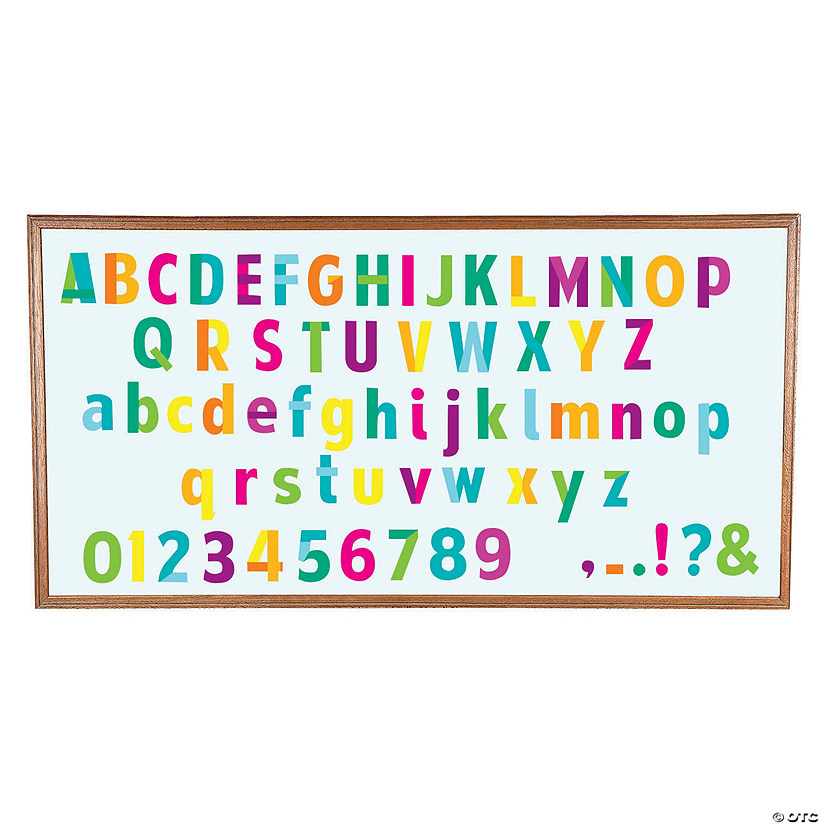 Bright Classroom Bulletin Board Letters & Numbers - 228 Pc. Image