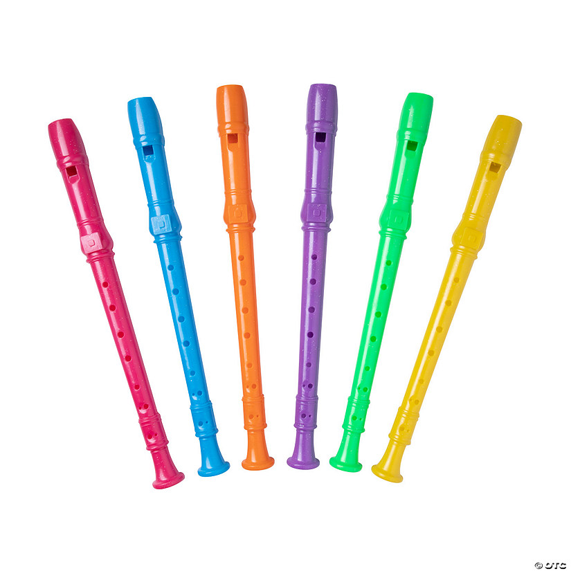 Bright Glitter Recorders - 12 Pc. Image