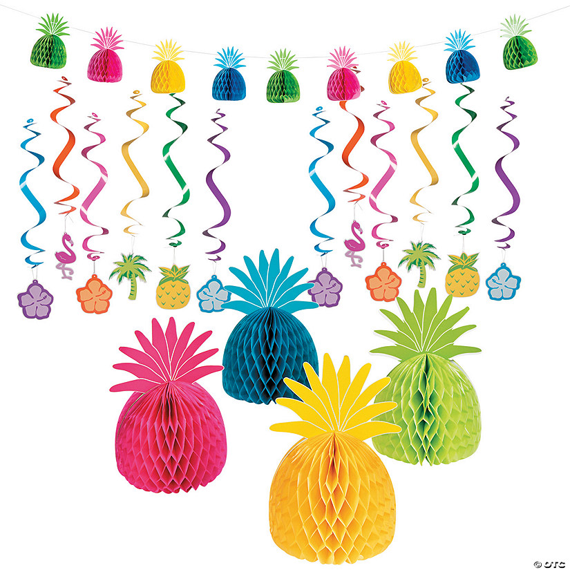 Bright Luau Decorating Kit - 17 Pc. Image
