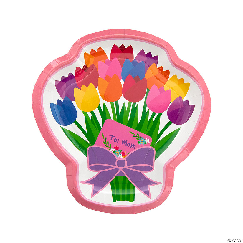 Bright Mother&#8217;s Day Party Paper Dinner Plates - 8 Ct. Image