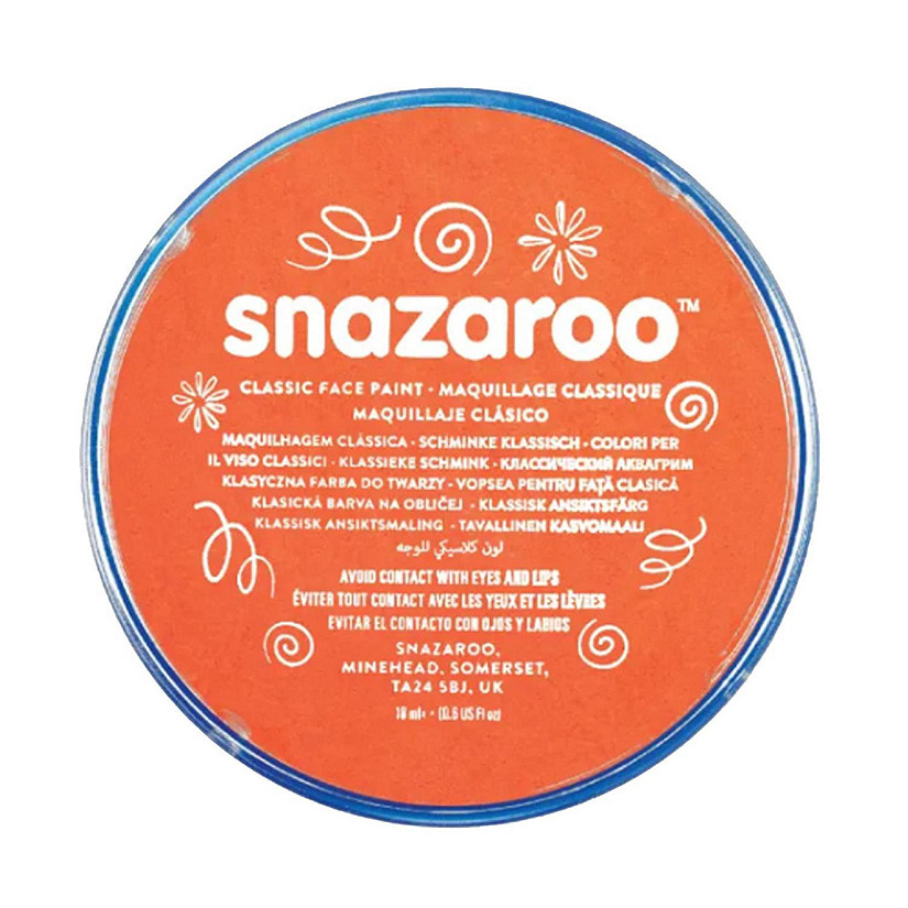 Bright Orange Snazaroo Face Paint Costume Accessory Image