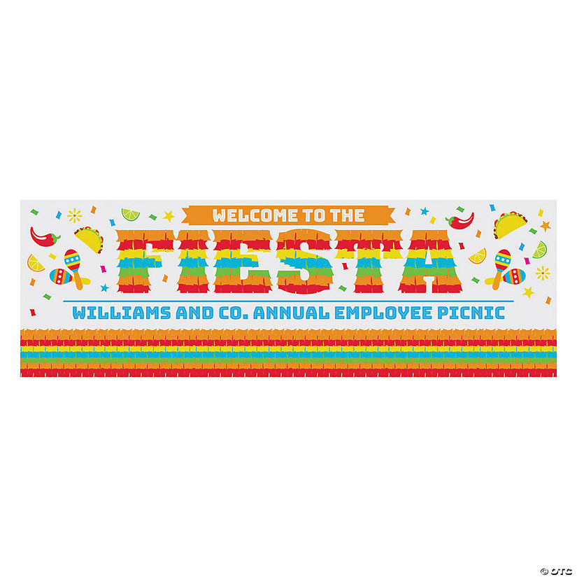 Bright Pi&#241;ata Fiesta Custom Banner Image