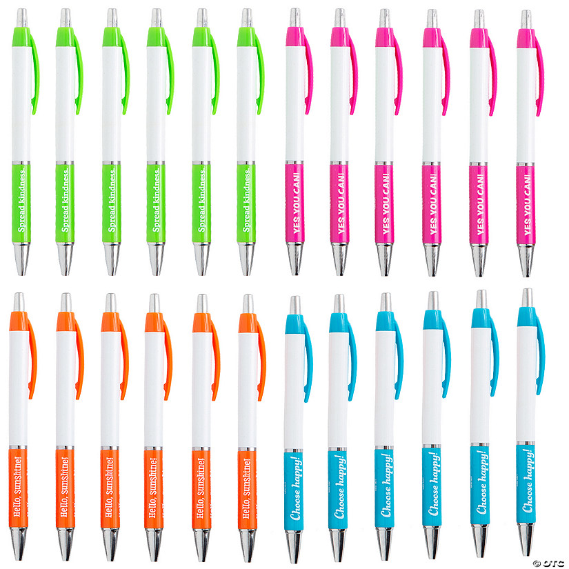 Bright Positive Sayings Pens Image