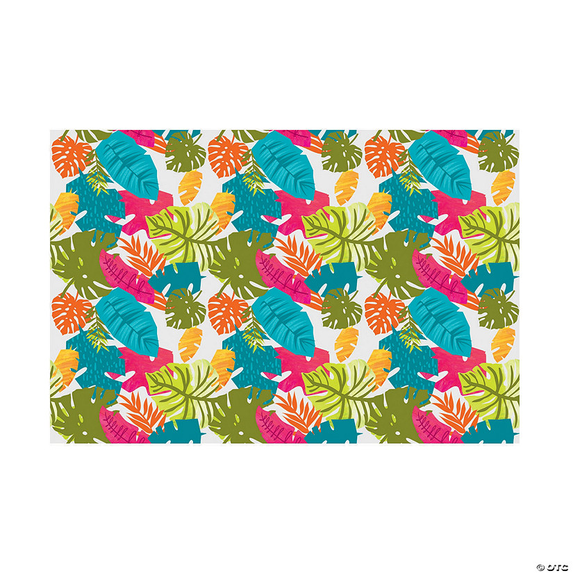 Bright Tropical Leaf Backdrop Banner - 3 Pc. Image
