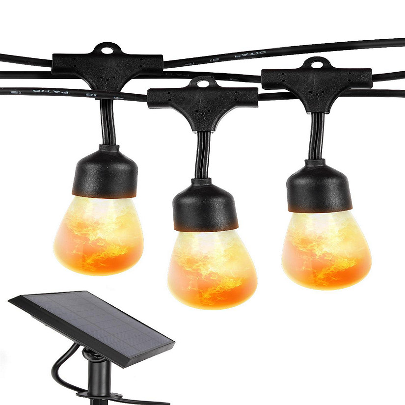 BRIGHTECH 2.5" AMBIENCE SOLAR FLAME BULBS STRING LIGHTS Image