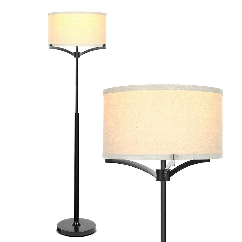 BRIGHTECH 62" ELIJAH BLACK FLOOR LAMP