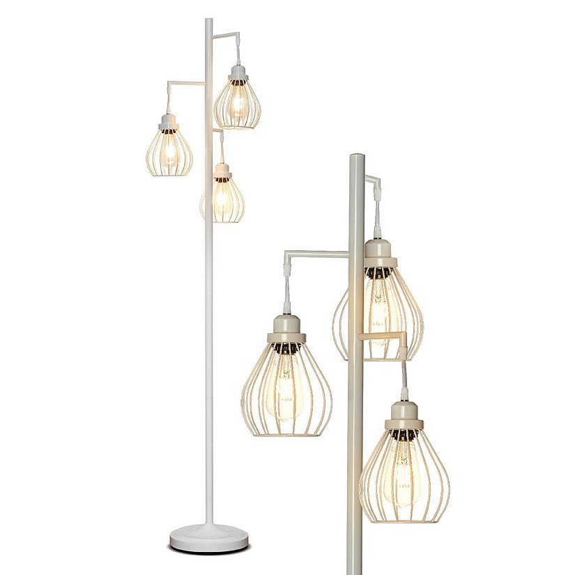 BRIGHTECH PLUS TEARDROP LED FLOOR LAMP WHITE 68" Oriental Trading