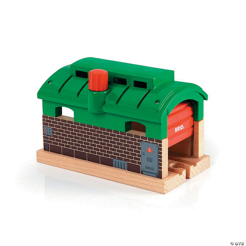 brio world train garage