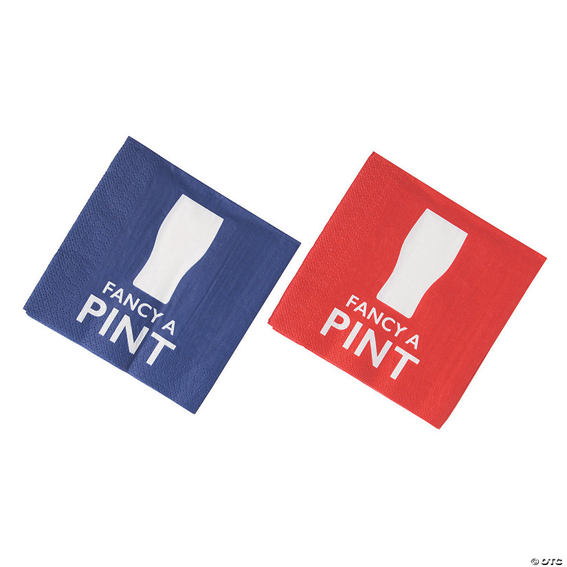 British Party Beverage Napkins Image