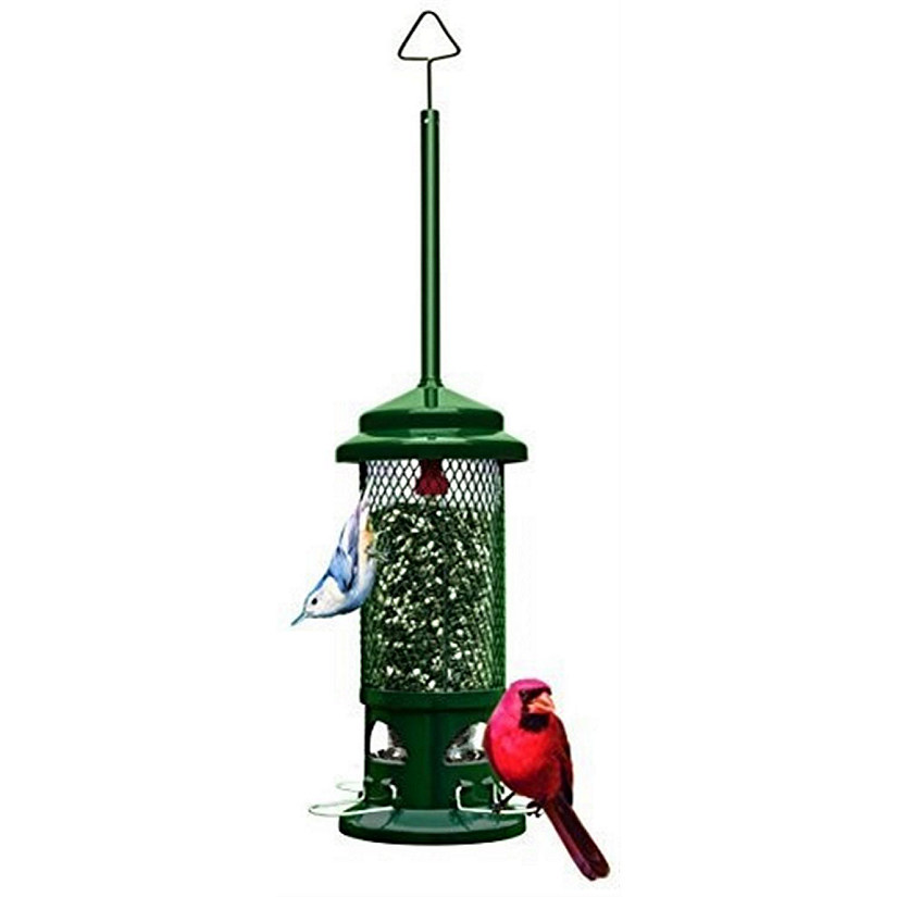 Brome 1057 Squirrel Buster Standard 5x5x21.5 Wild Bird Feeder with 4 Metal Perches, 1.3 Lb Seed Capacity Image