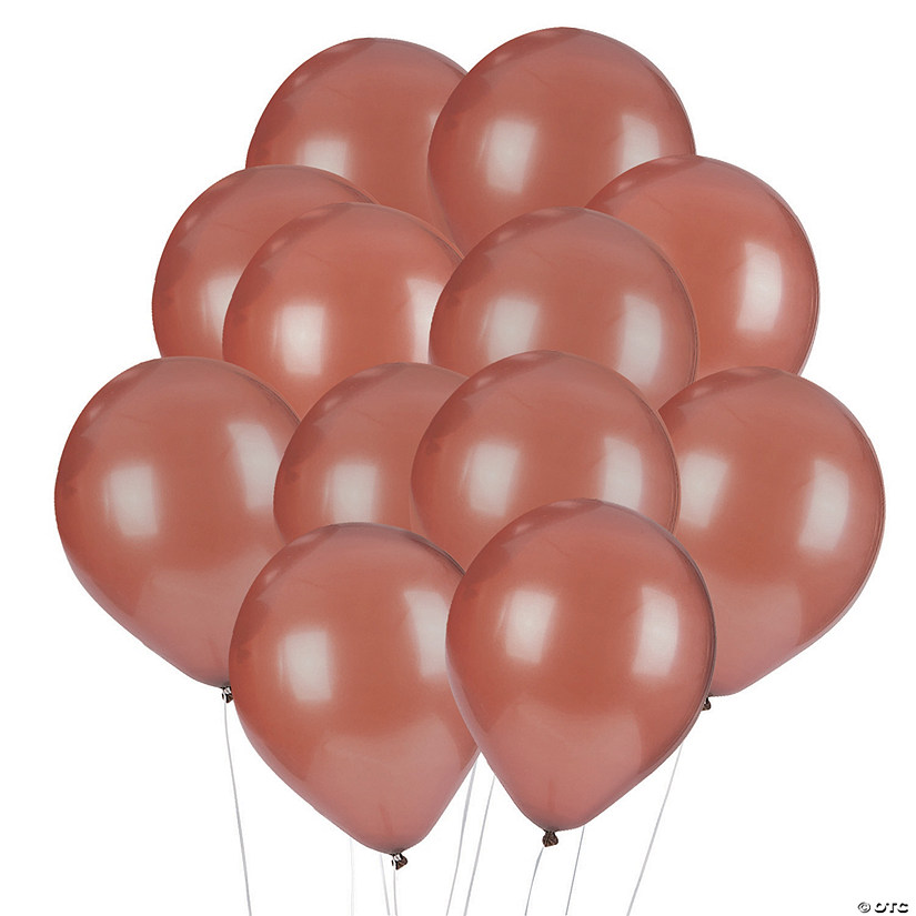 Brown 9" Latex Balloons - 24 Pc. Image