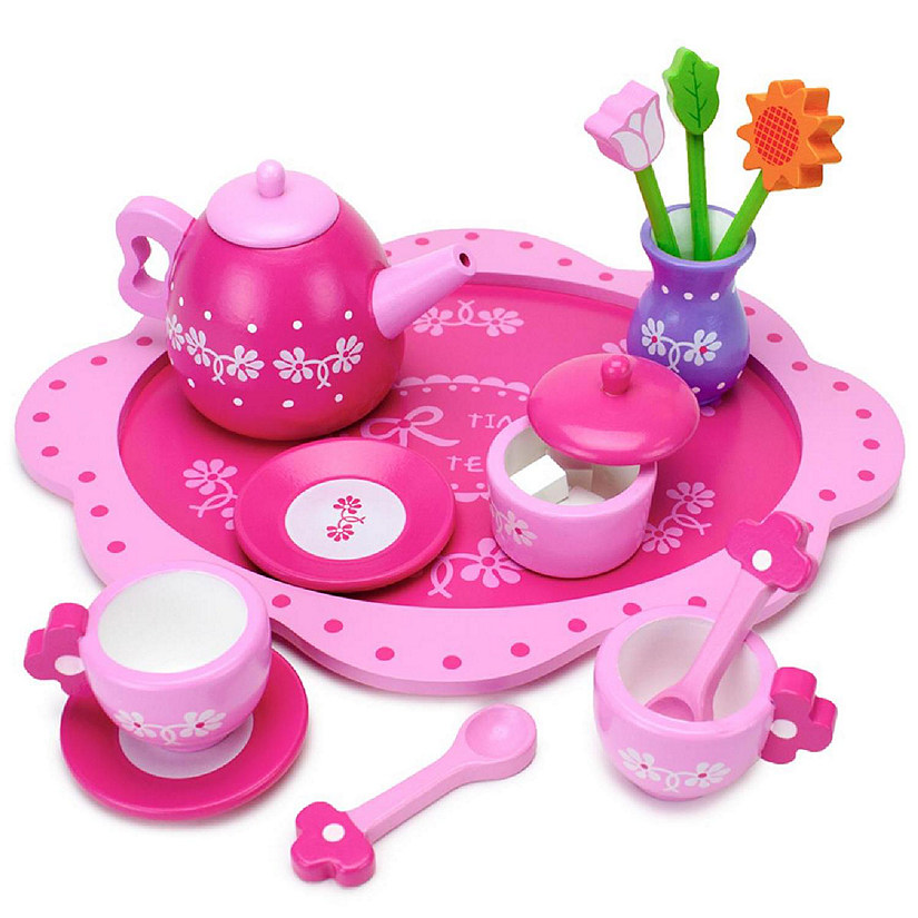 Brybelly TEAT-009 Pink Blossoms Tea Set for Two Image