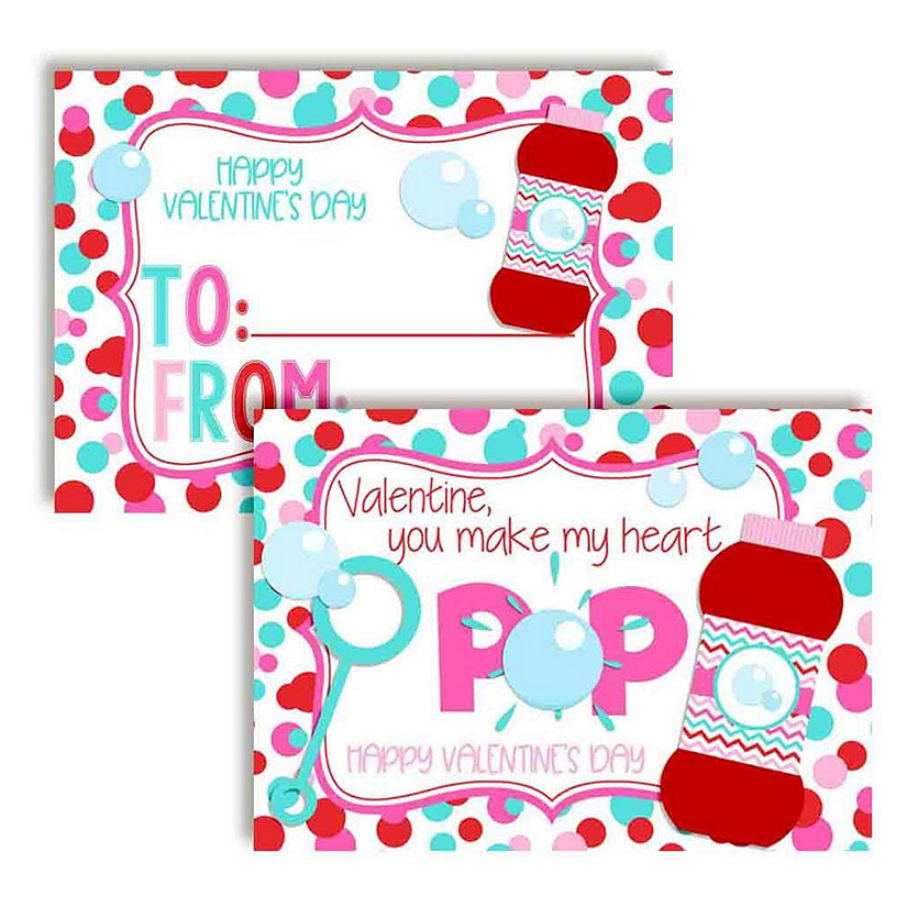 Bubble Classroom Valentines 30pc. by AmandaCreation Image