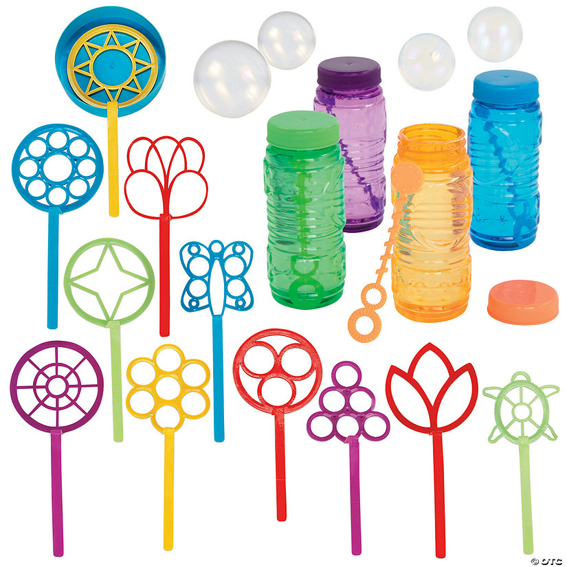 Bubble Wand & Bubble Bottle Kit - 24 Pc. Image