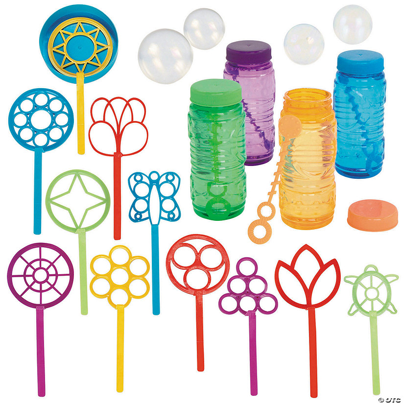 Bubble Wand and Bubbles Kit 24 Pc. Oriental Trading
