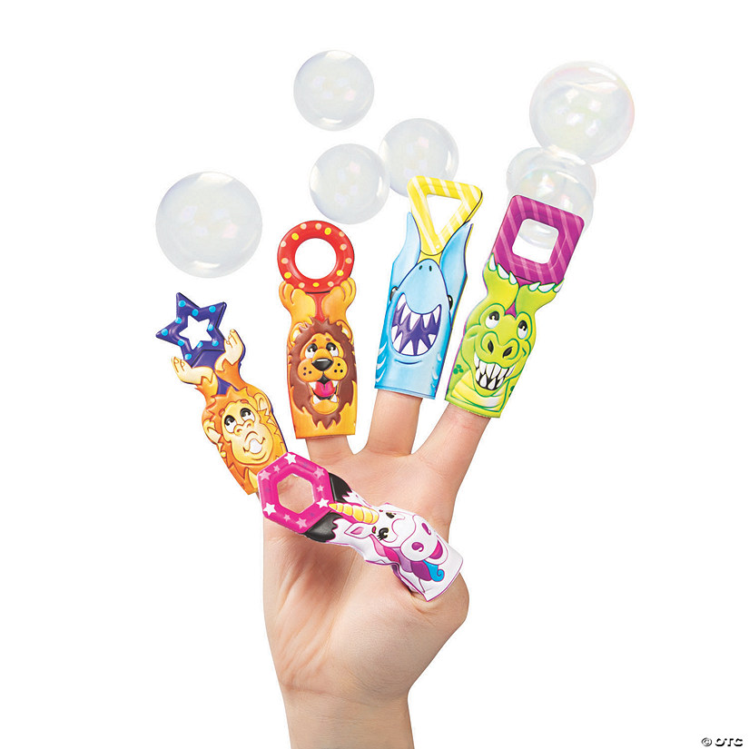 Bubble Wand Puffy Finger Puppets -10 Pc. Image