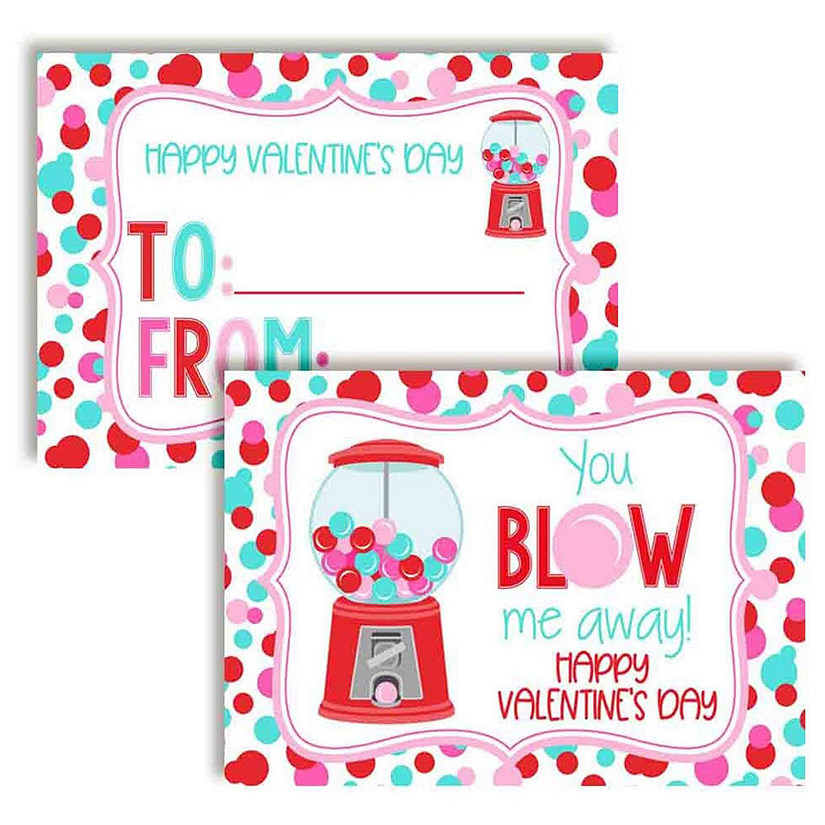 Bubblegum Classroom Valentines 30pc. by AmandaCreation Image