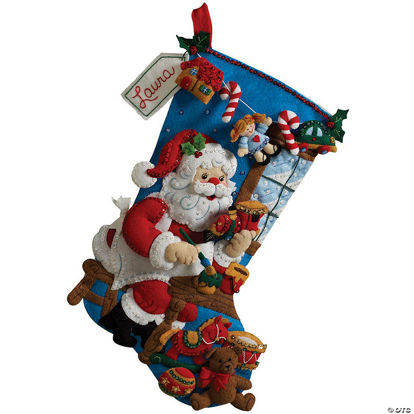 Bucilla Felt Applique Stocking Kit In The Oriental Trading