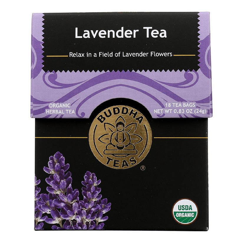 Buddha Teas - Tea Organic Lavender - Case of 6 - 18 BAG Image