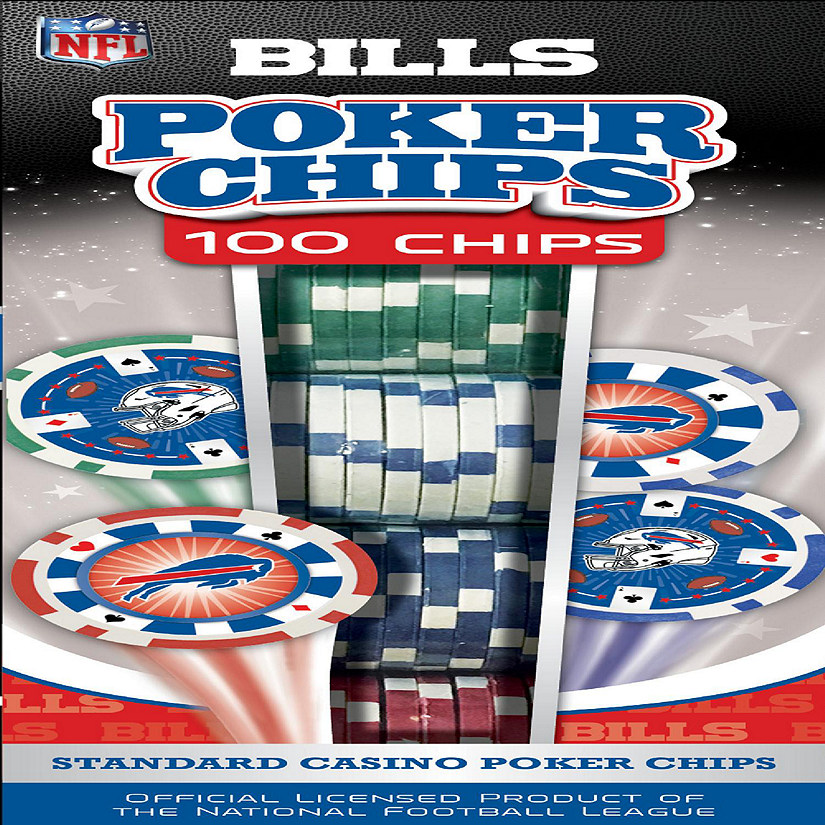 Buffalo Bills 100 Piece Poker Chips Image