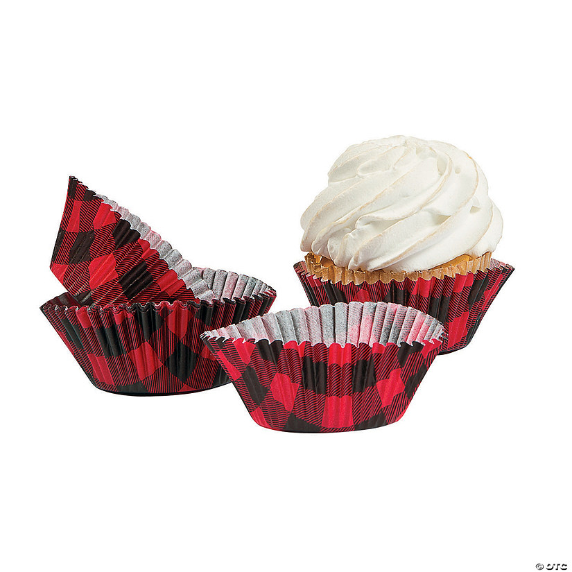 Buffalo Plaid Cupcake Liners Oriental Trading