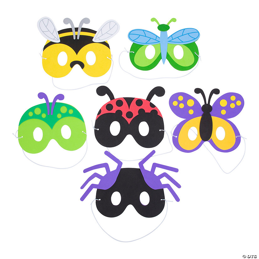 Bug Costume Masks- 12 Pc. Image