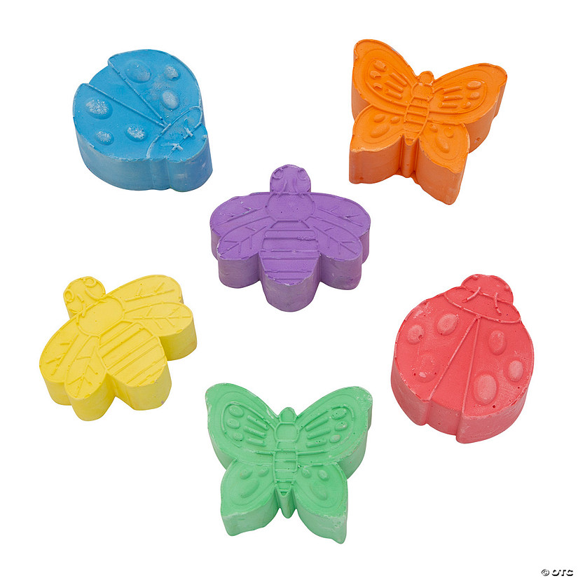 Bug-Shaped Chalk - 12 Pc. Image