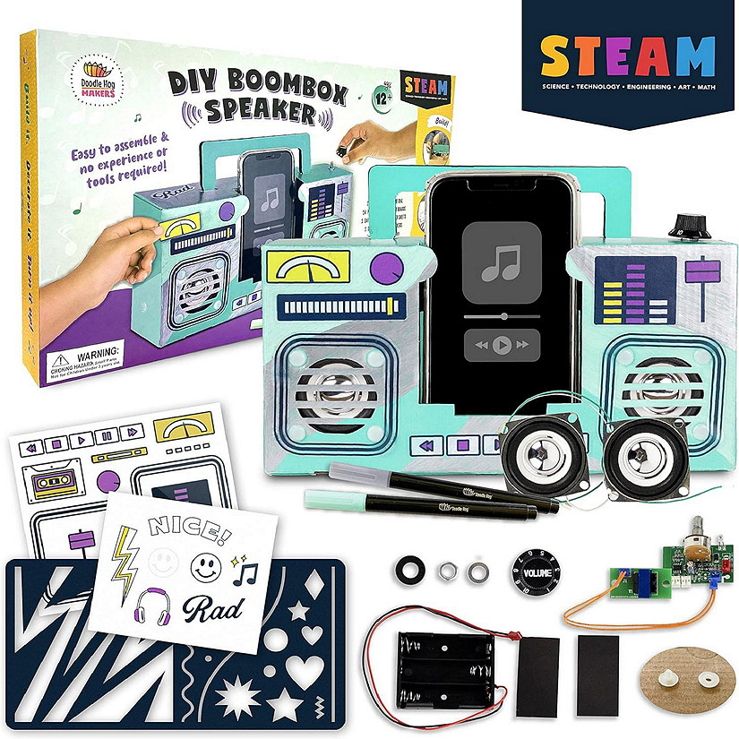 Build Your Own BoomboxRetro Boombox Kit Oriental Trading