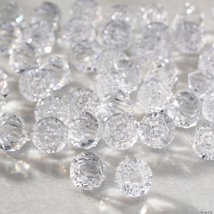 Bulk  100 Pc. Clear Acrylic Gems Image