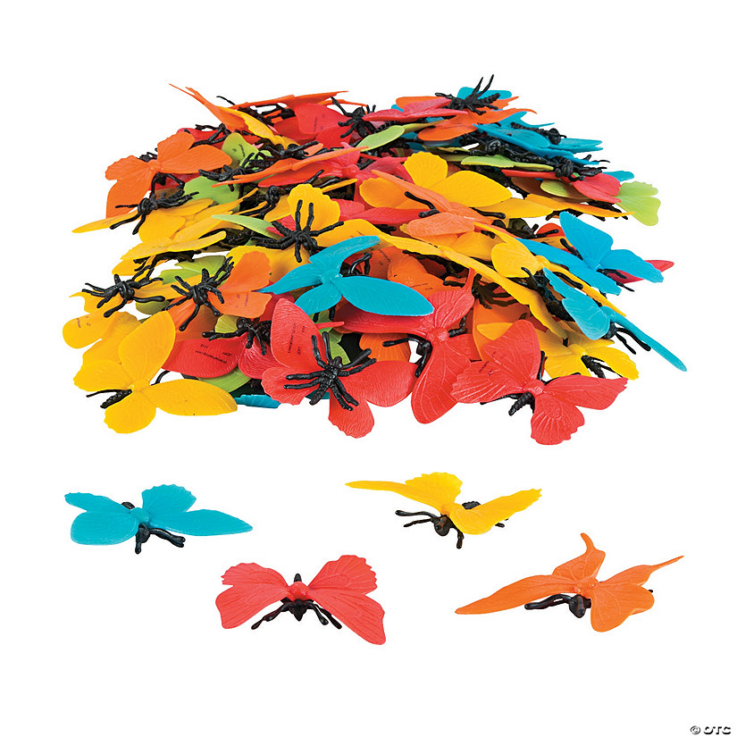 Bulk 100 Pc. Colorful Butterfly Counters Image