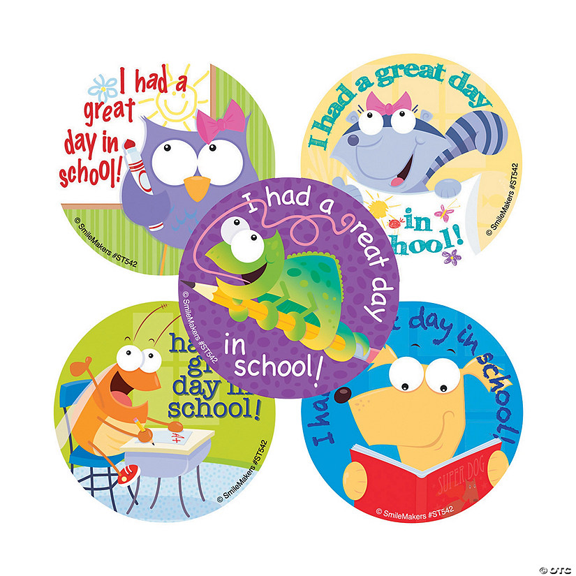 Bulk 100 Pc. Great Day at School Stickers Image