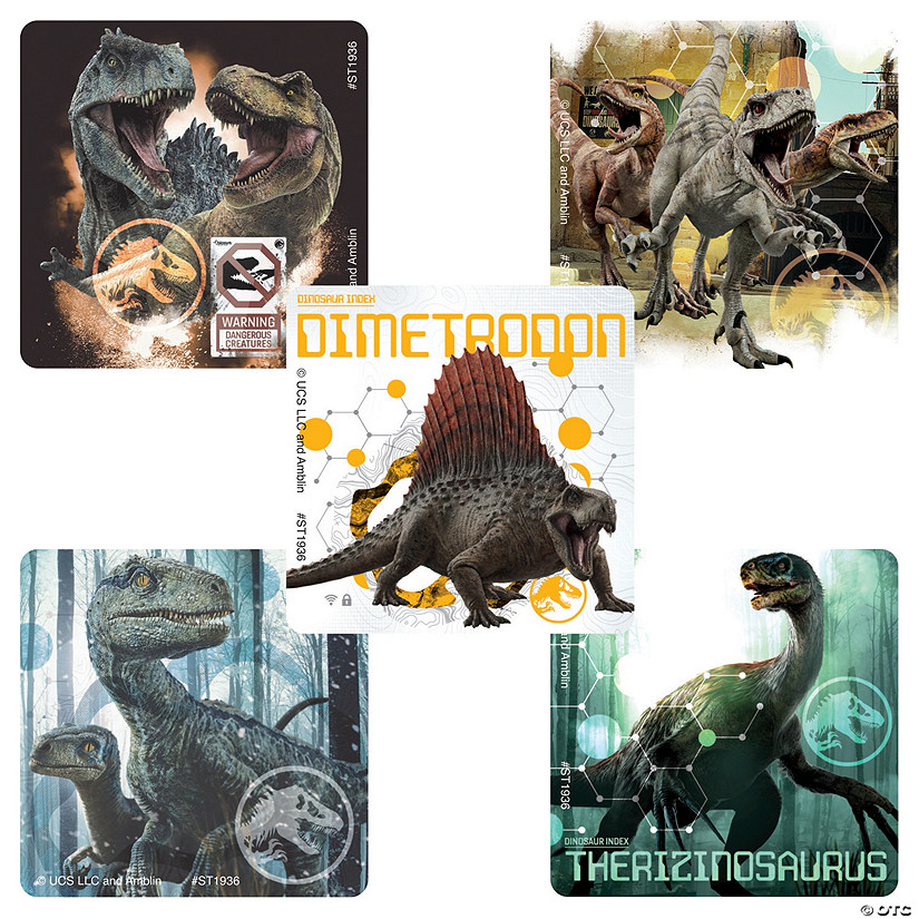 Bulk  100 Pc. Jurassic World 3: Dominion&#8482; Dinosaur Stickers Image