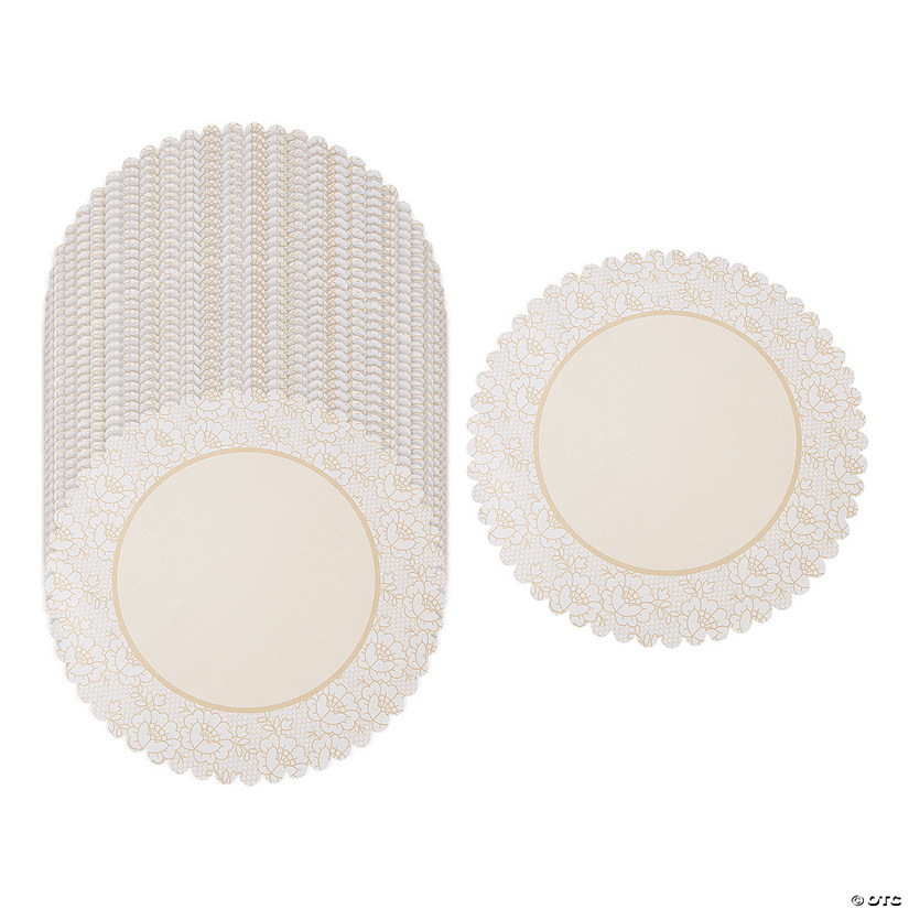 Bulk 100 Pc. Shabby Chic Lace Charger Placemats Oriental Trading