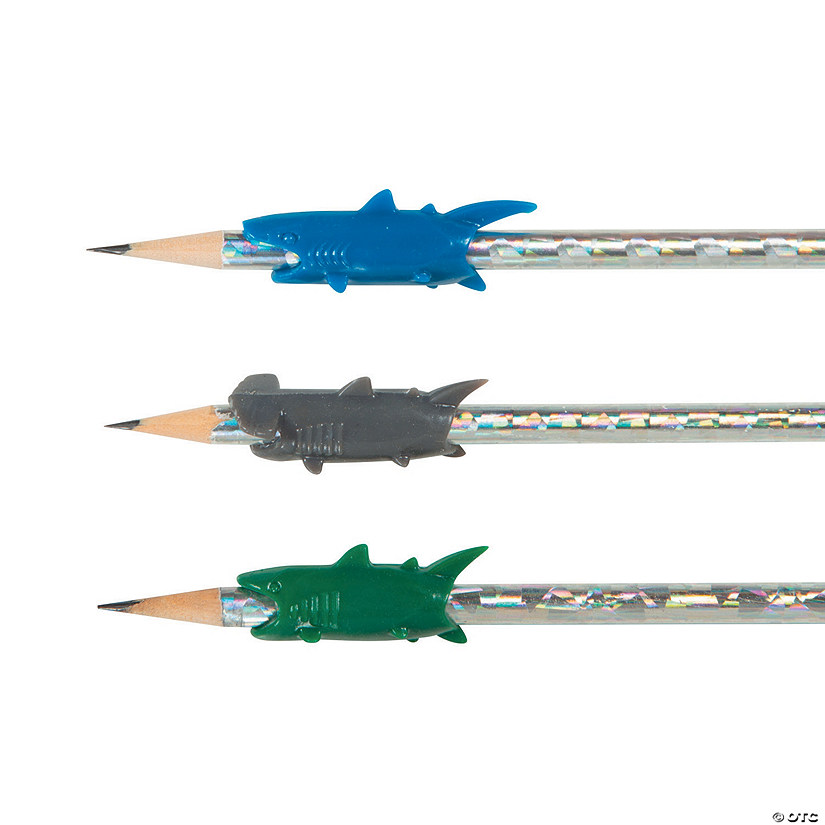 Bulk 100 Pc. Shark Pencil Grips Image