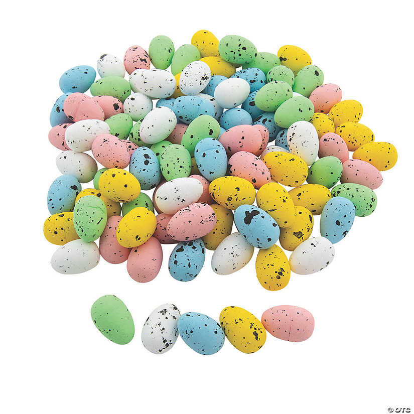 Bulk 100 Pc. Small Speckled Foam Easter Eggs Image