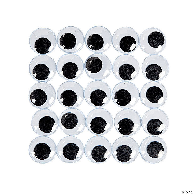 Bulk 100 Pc. Super Huge Black Googly Eyes Image