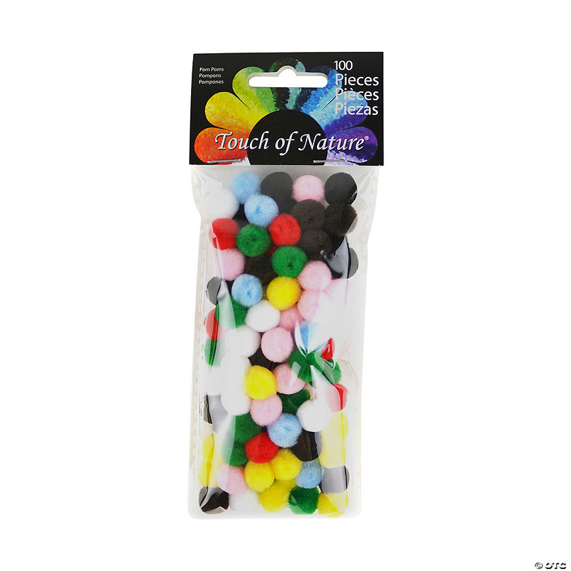 Bulk 100 Pc. Touch of Nature<sup>&#174;</sup> Itty Bitty Multicolor Pom-Poms Image