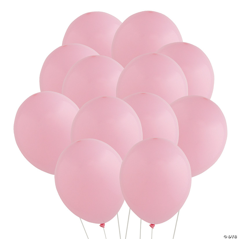 Bulk 100 Pc. Tuftex Matte Baby Pink 11" Natural Latex Balloons Image