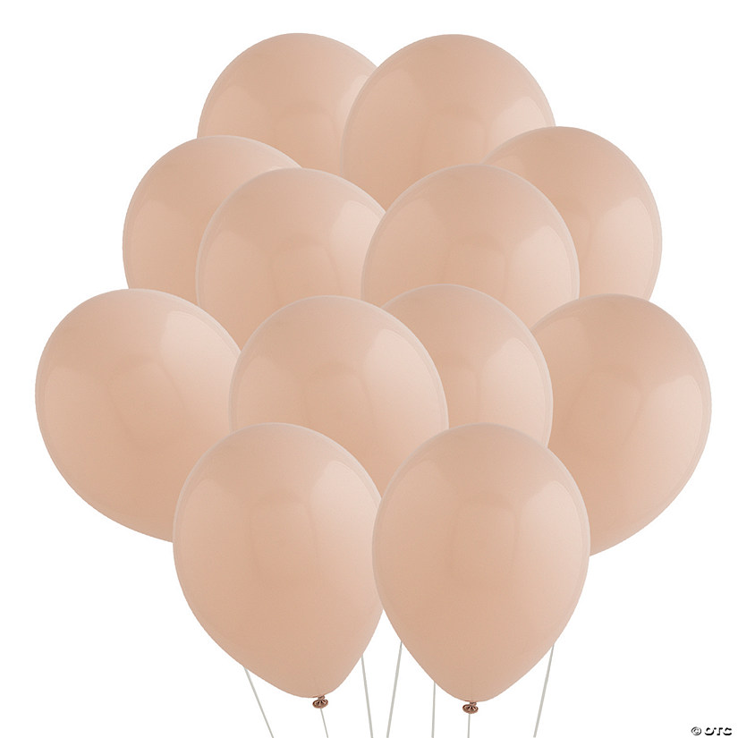 Bulk 100 Pc. Tuftex Matte Cameo 11" Natural Latex Balloons Image