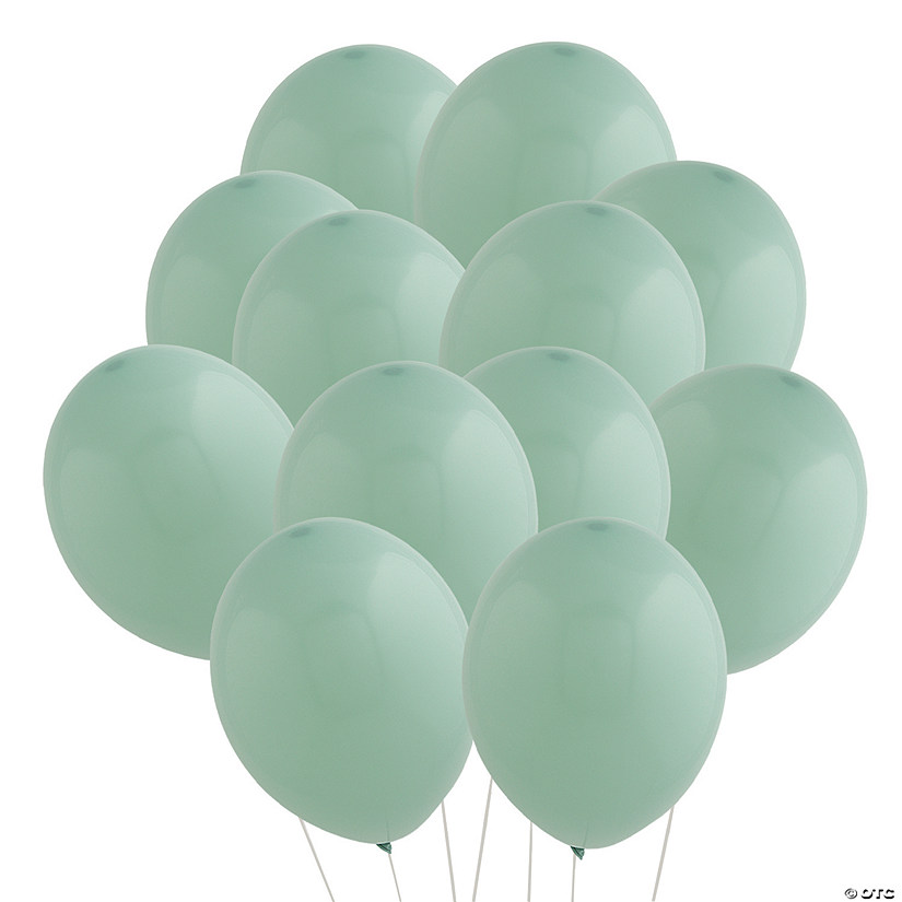 Bulk 100 Pc. Tuftex Matte Empower-Mint 11" Natural Latex Balloons Image