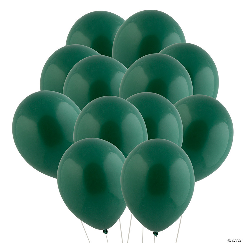 Bulk 100 Pc. Tuftex Matte Evergreen 11" Natural Latex Balloons Image