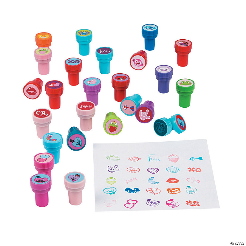Bulk 100 Pc. Valentine Stamper Assortment Image