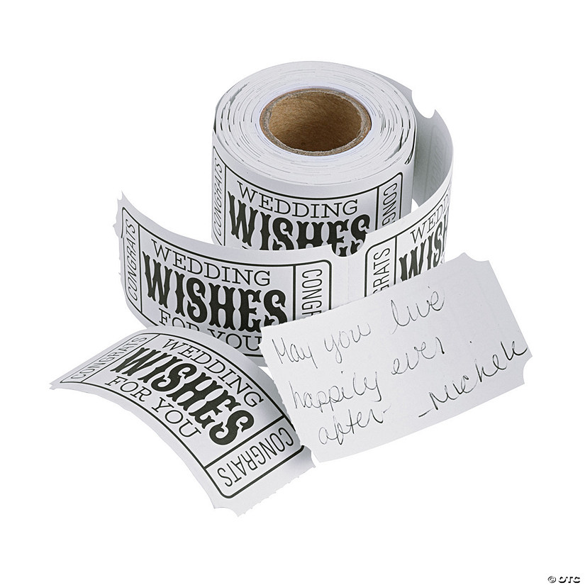 Bulk  100 Pc. Well Wishes Tickets Image