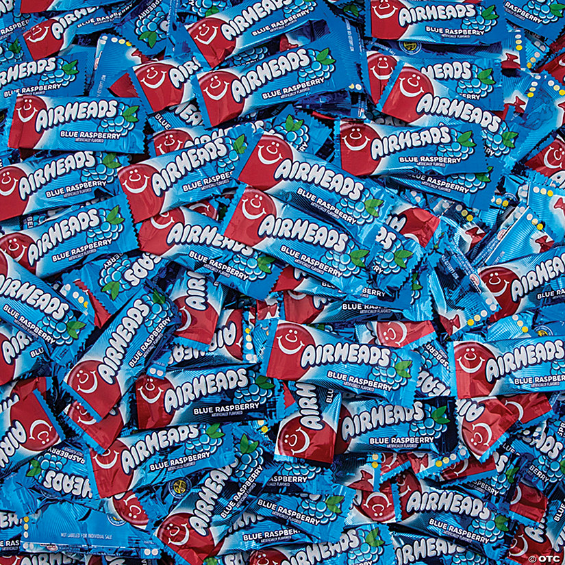 Bulk 1000 Pc. AirHeads<sup>&#174;</sup> Mini Blue Raspberry Chewy Candy Image