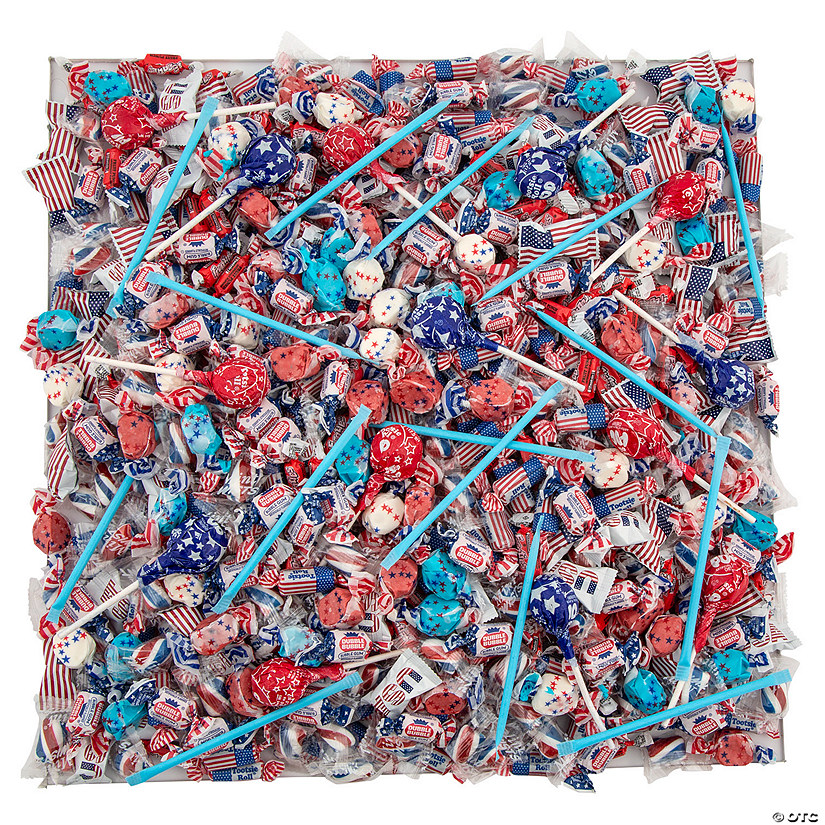 Bulk 1000 Pc. Patriotic Red, White & Blue Classic Candy Assortment Image