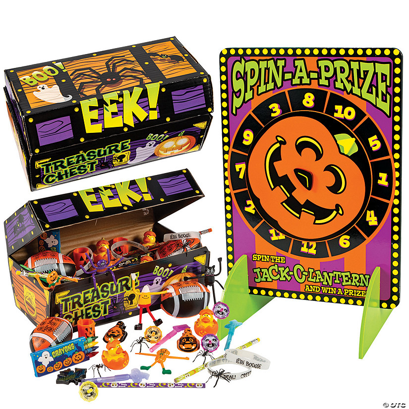 Bulk 101 Pc. Halloween Game Wheel & Prize Kit Image